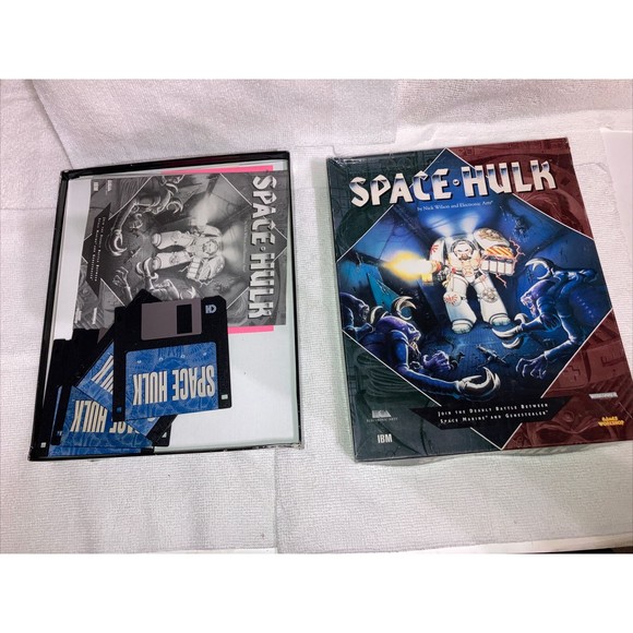 Space Hulk (1993, PC) Big Box 3.5" Floppys Complete USED 4 Disk Game - Picture 2 of 16